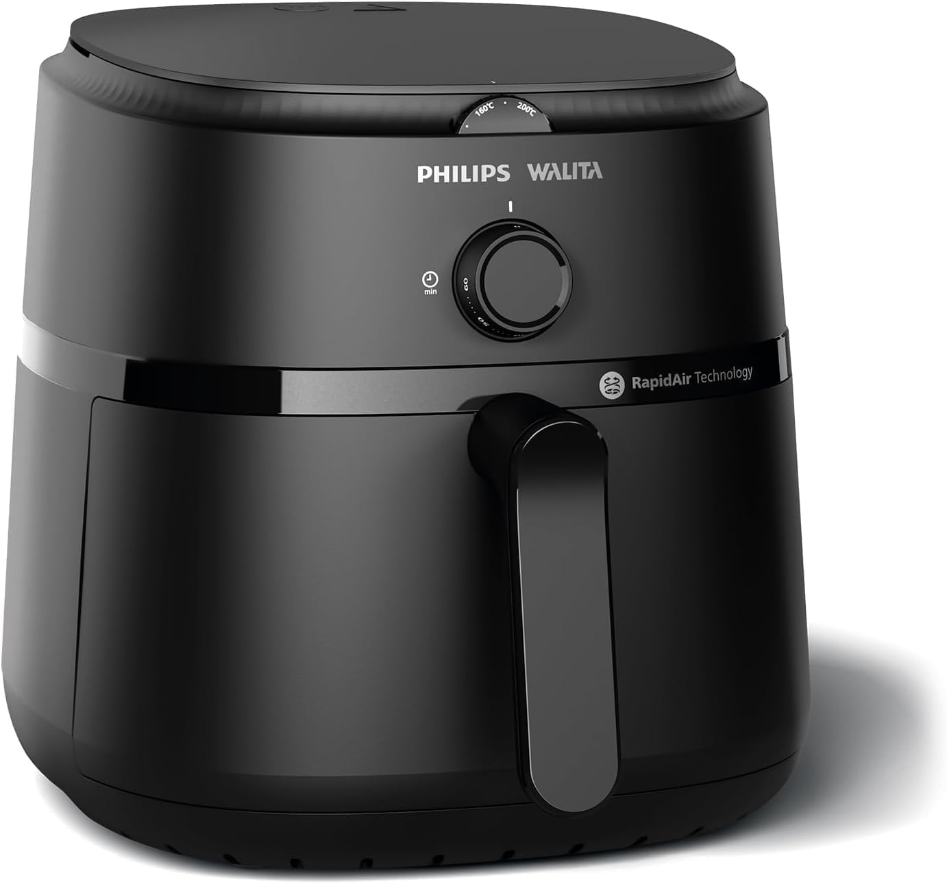 Philips Walita Fritadeira Airfryer Série 1000 XL - 6,2 litros, Tecnologia RapidAir, 12 Modos de Preparo, Até 90% Menos Óleo, 2 anos de garantia, Controle Analógico, Preta, 110v (NA130/00)