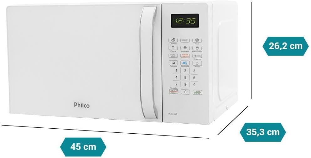 Micro-ondas Philco 20l Branco Pmo23b 110v 110v