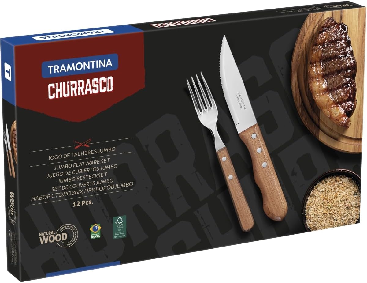 JOGO CHURRASCO INOX 12PC DYNAMIC