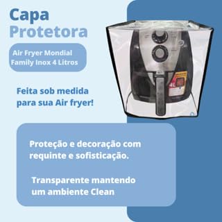 CAPA PARA AIR FRYER MONDIAL FAMILY 4L CRISTAL (Cristal)