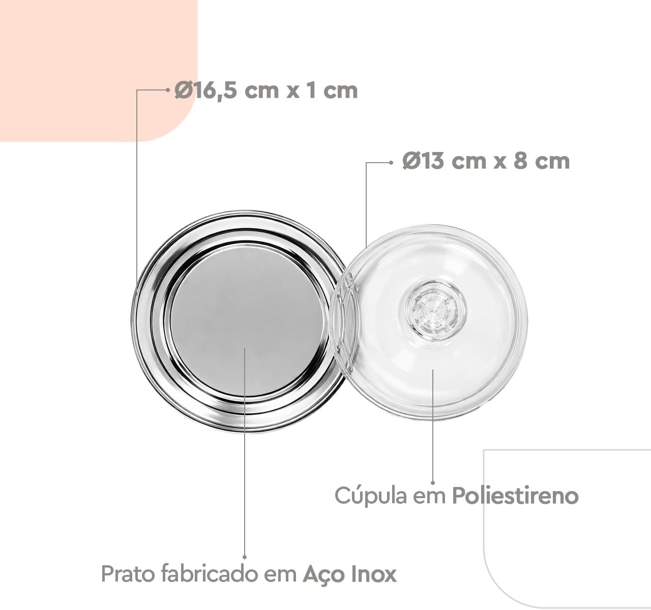 Conjunto para Queijo Minas Ricota Brinox Petúnia 2 Peças