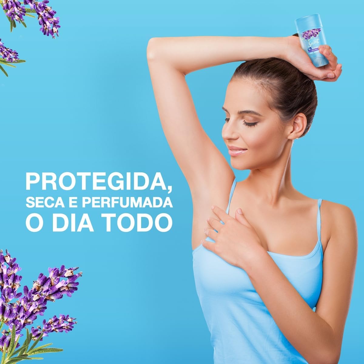 Desodorante em Gel com Aroma de Lavanda Proteção Duradoura