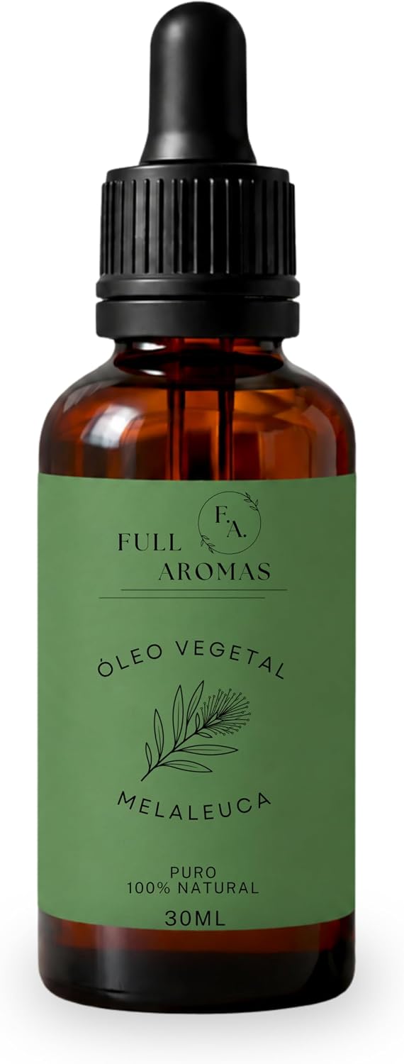 Óleo de Melaleuca Pronto para Pele 30ml 100% Puro e Natural Cuidado Facial e Corporal Controle de Oleosidade Ideal para Rotina de Skincare