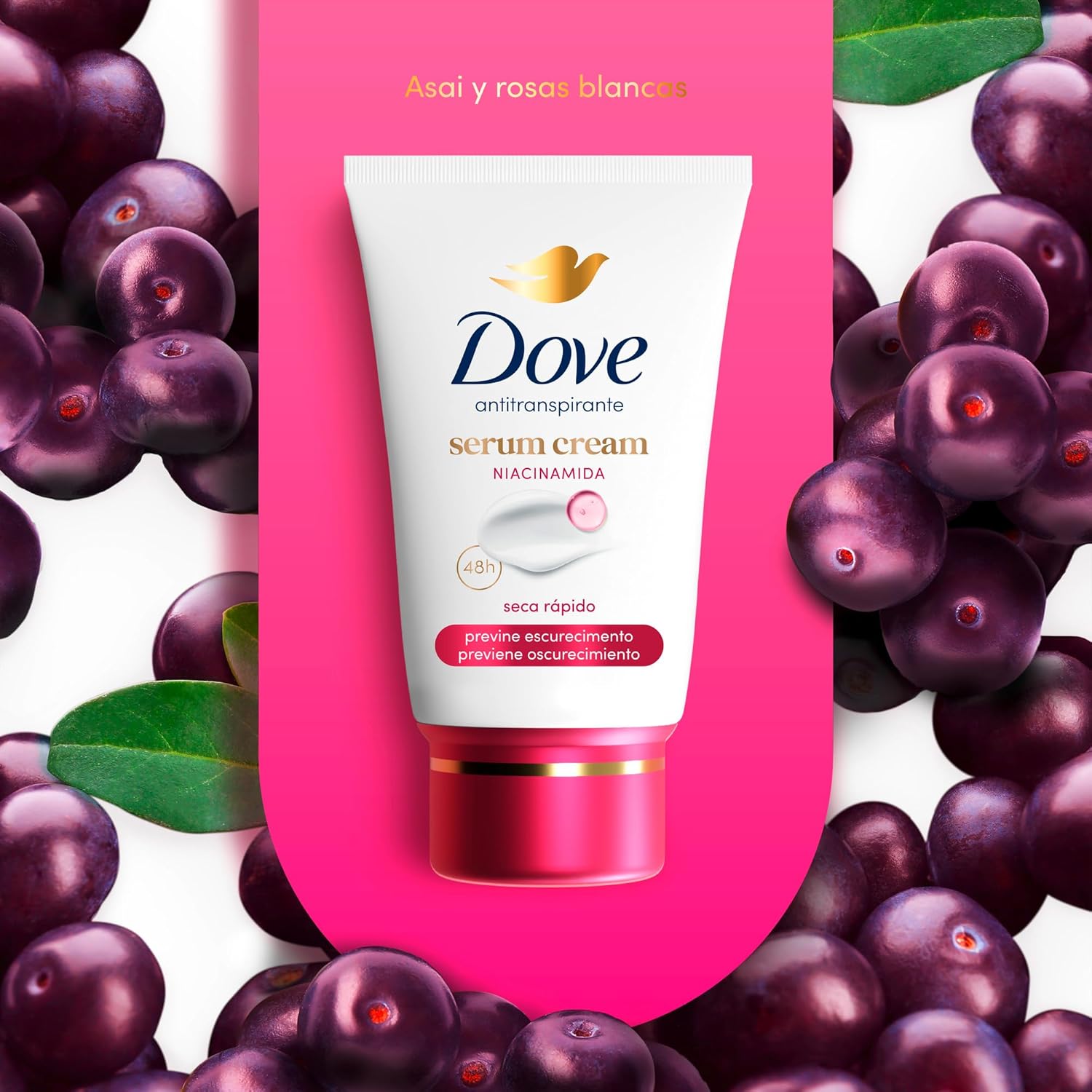 Desodorante Antitranspirante Dove Creme Sérum Previne Escurecimento com Niacinamida