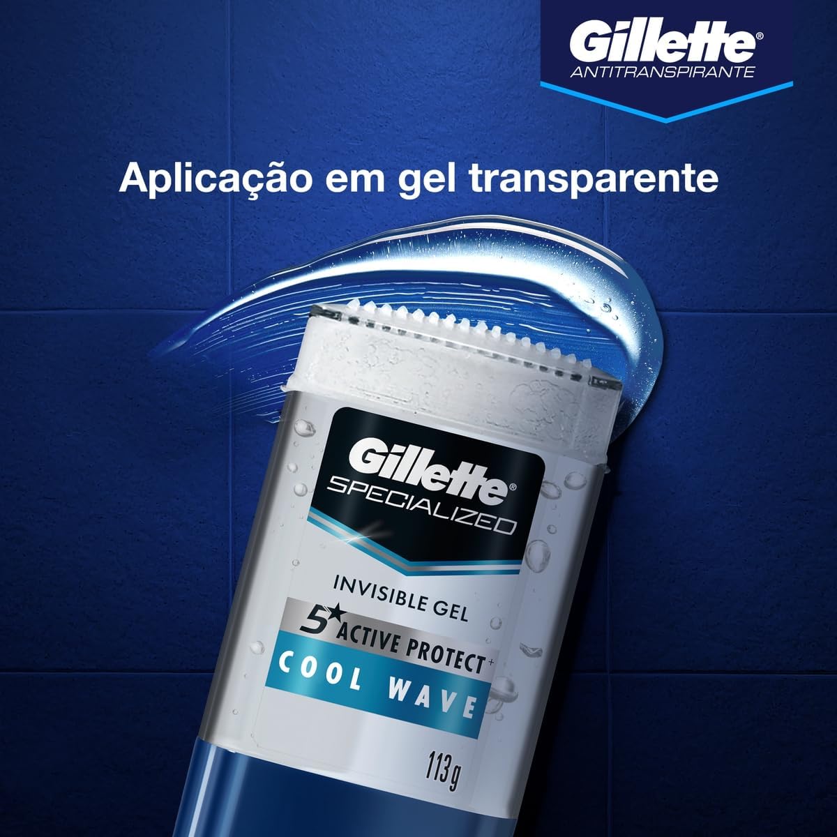 Gel Antitranspirante Gillette Cool Wave 113g