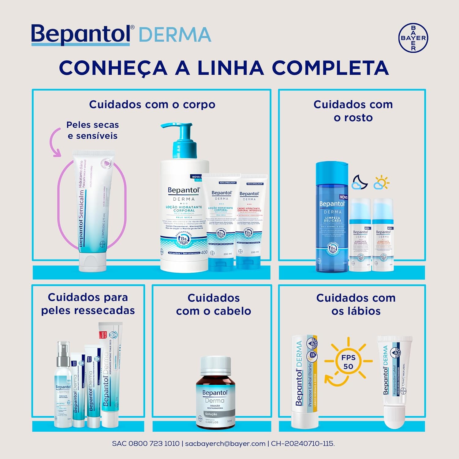 Bepantol Derma Hidratante Corporal, Loção Hidratante e Restauradora para Pele Seca, 400ml