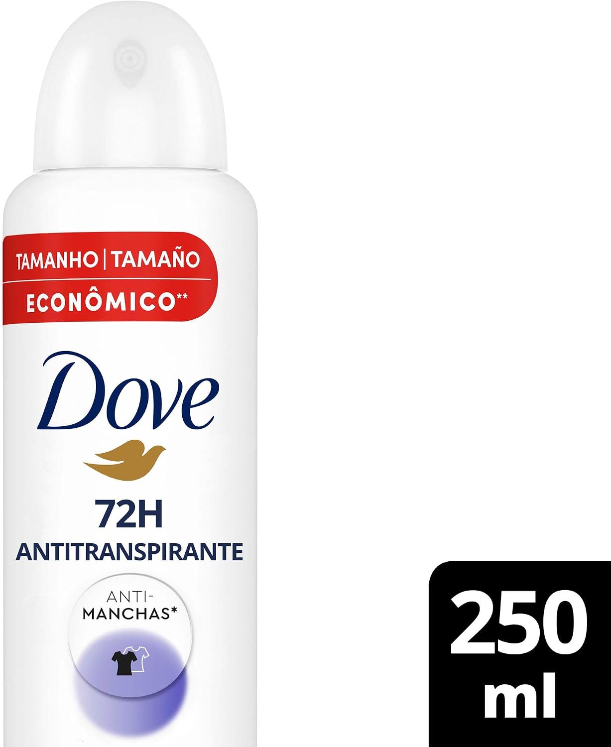 Dove Desodorante Antitranspirante Aerosol Invisible Care 250ml