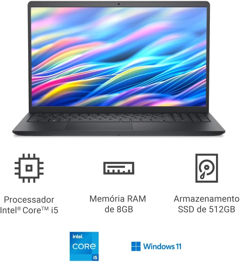 Notebook Intel Core i5-1334U 13ª Geração 8GB RAM 512GB SSD