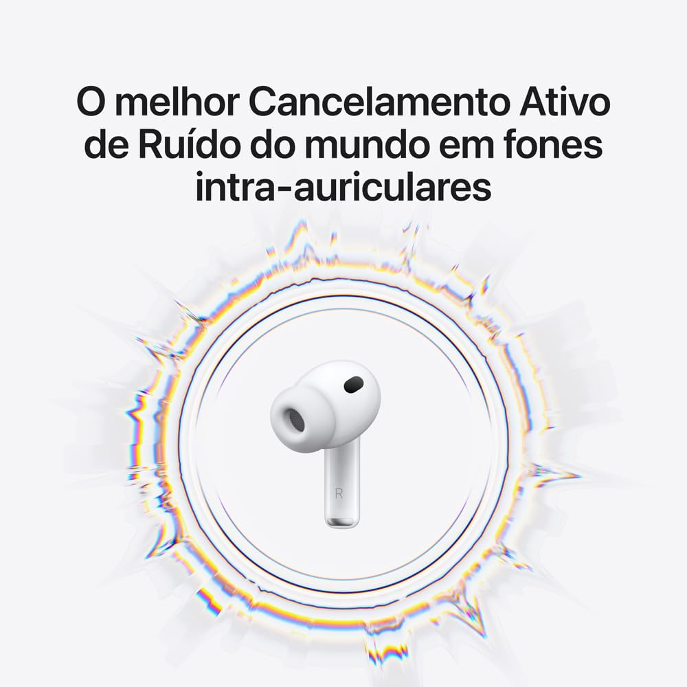 Apple AirPods Pro 3 com Cancelamento Ativo de Ruído