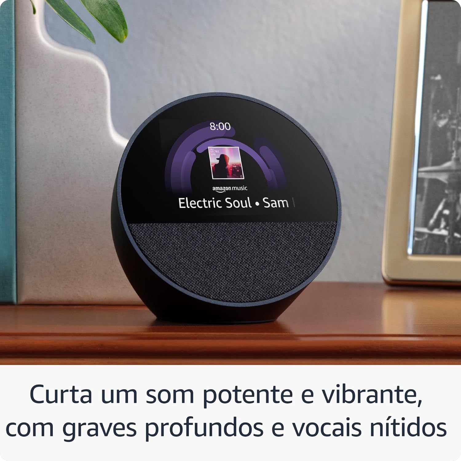 Amazon Echo Spot Despertador Inteligente com Alexa