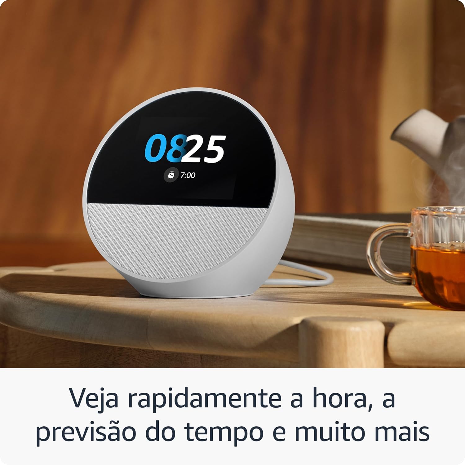 Amazon Echo Spot Despertador Inteligente com Alexa