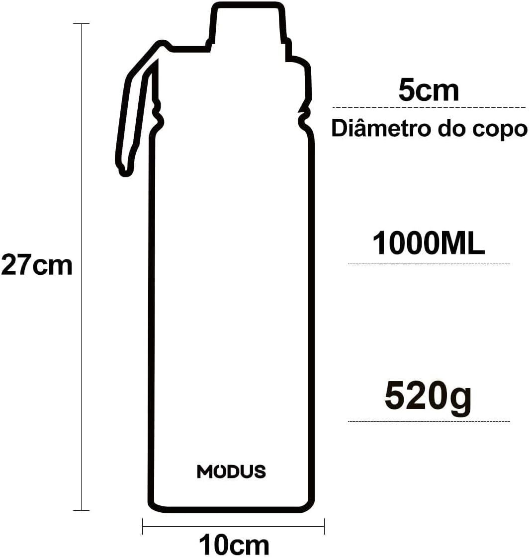 Garrafa Térmica Aço Inox 18/8 Parede Dupla a Vácuo 24h