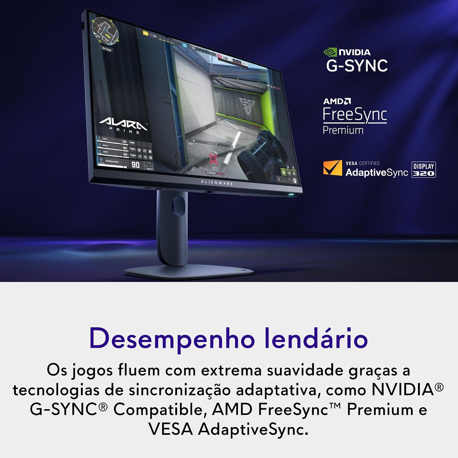 Monitor Gamer 320Hz com Tempo de Resposta 0,5ms