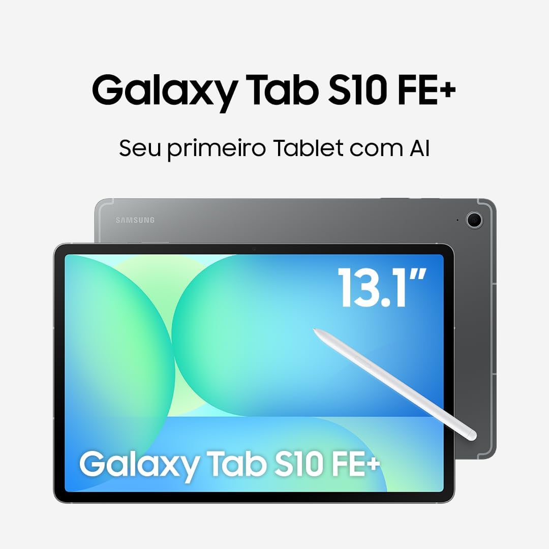 Tablet Samsung Galaxy Tab S10 FE+ 128GB 8GB RAM Tela 13,1 Polegadas 90Hz