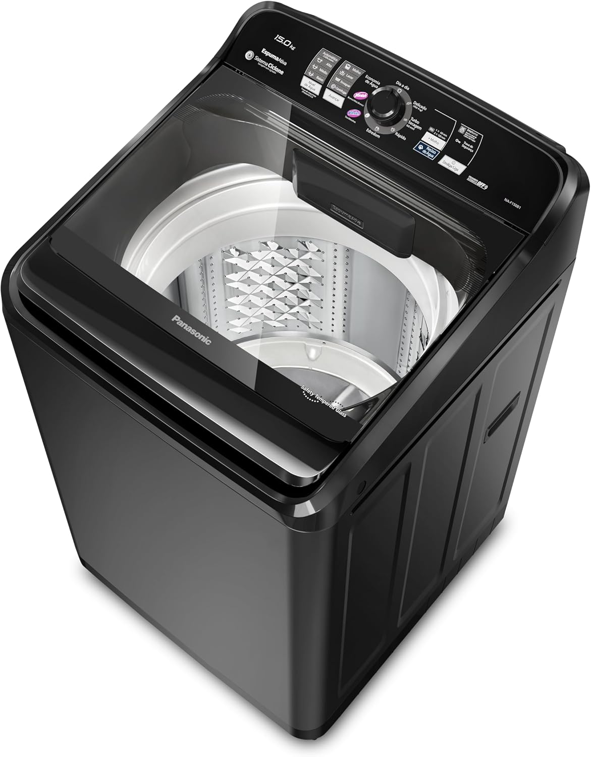 Lavadora de Roupas Panasonic 15kg Titânio 220V