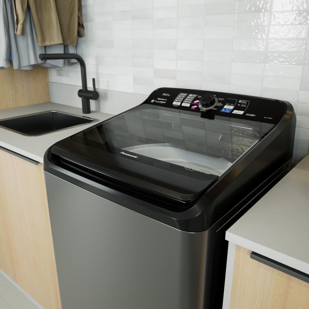 Lavadora de Roupas Panasonic 15kg Titânio 220V