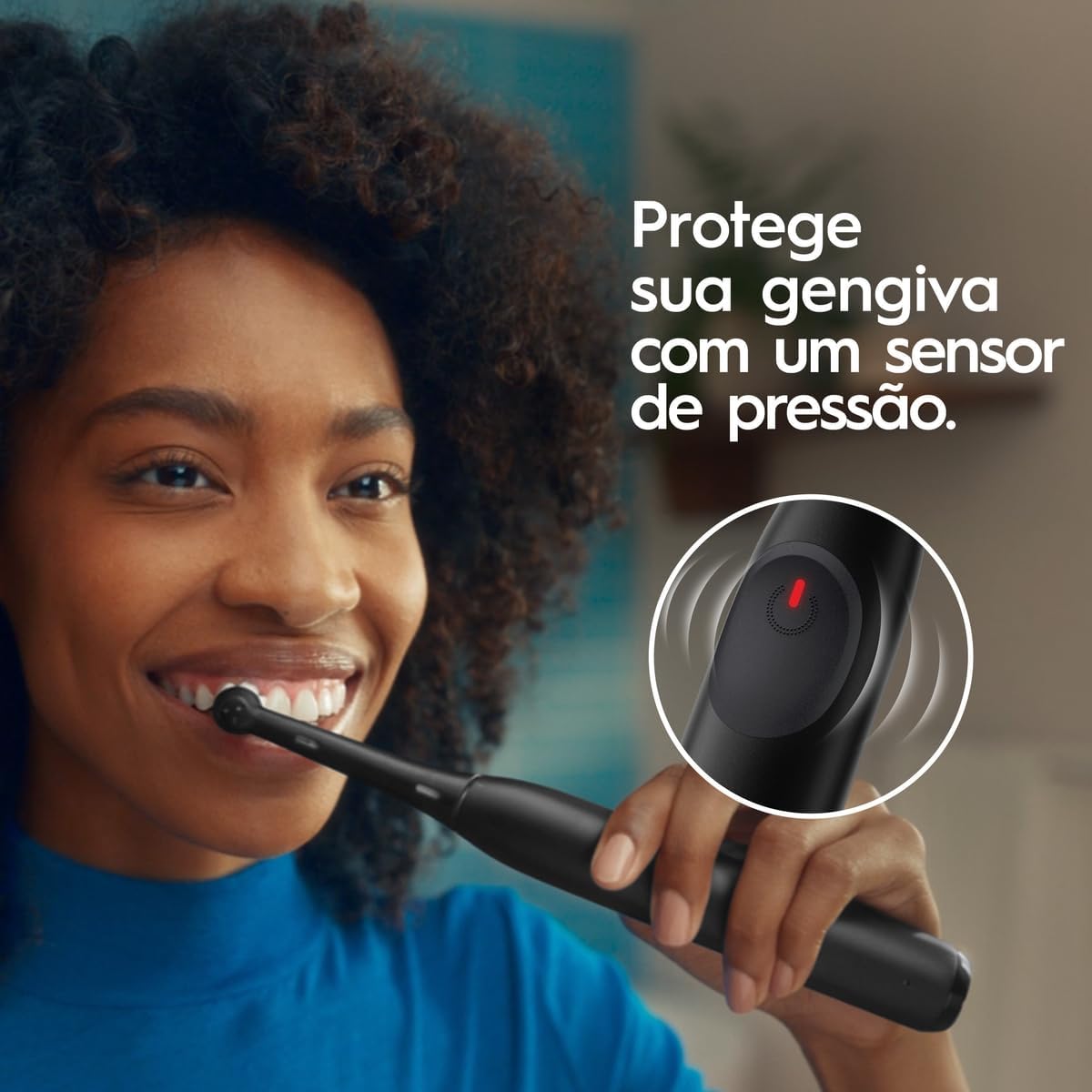 Escova de Dente Elétrica Oral-B Series iO2 para dentes 100% mais Limpos vs. uma Escova de Dente Manual Regular