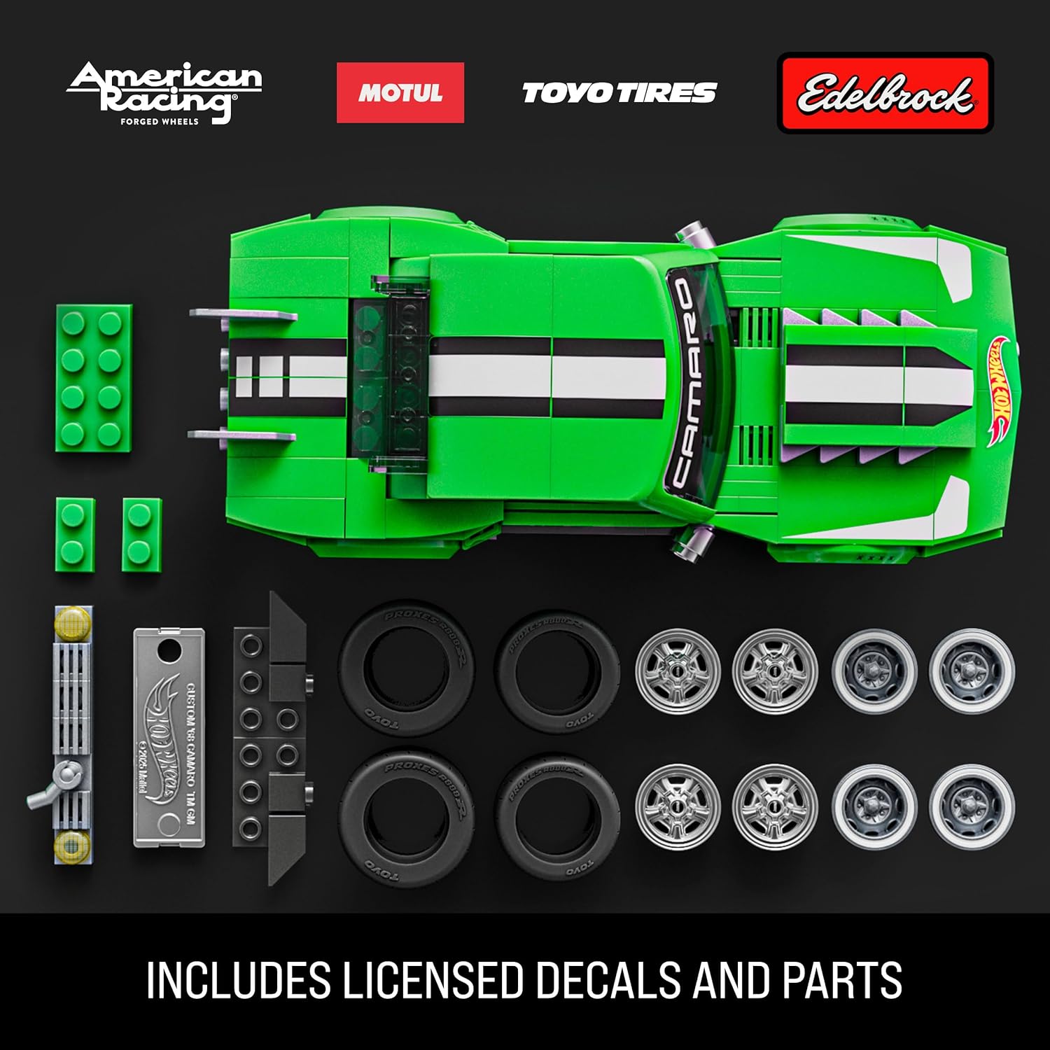 Kit de Montar Camaro Custom 68 Escala 1:32 com Adesivos