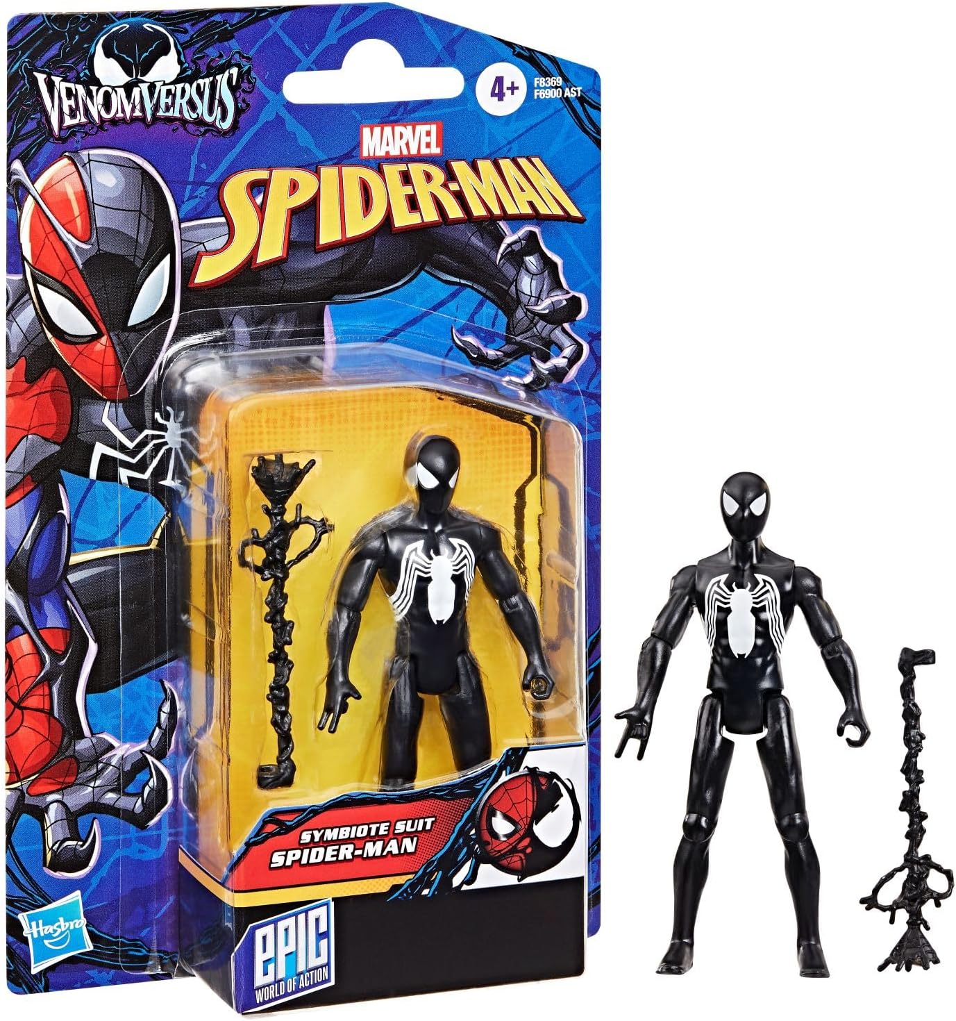 Boneco Homem-Aranha Traje Preto Figura Articulada 10 cm