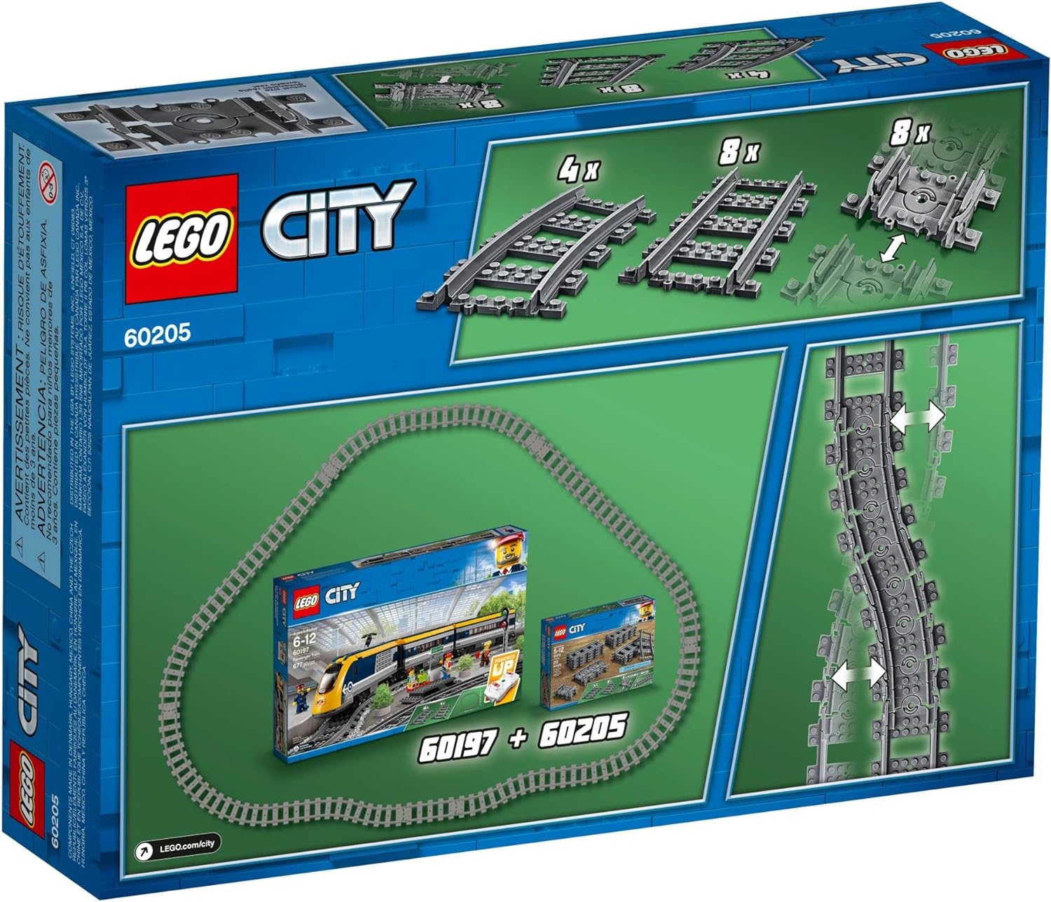 LEGO City ─ 60205 Trilhos ─ Kit de construção (20 peças)