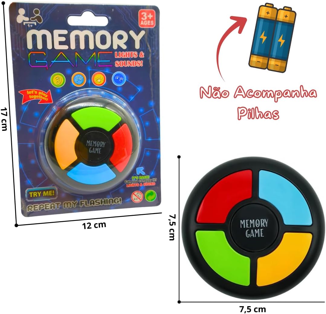 Jogo de Memória Eletrônico com Luzes e Sons