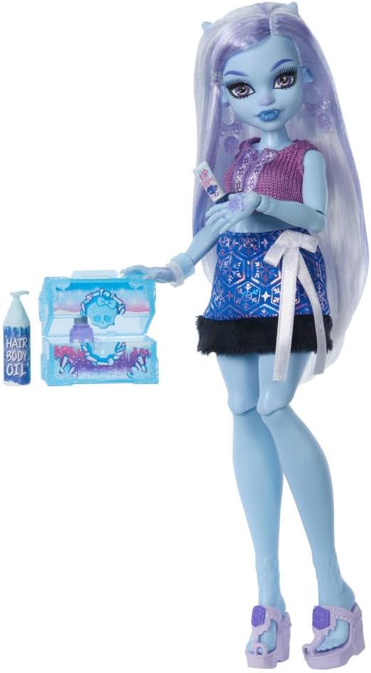 Monster High, Self-Scare Secrets, Abbey Bominable, Boneca Colecionável, Brinquedo com 13 Surpresas, Mattel, Monster High 2025