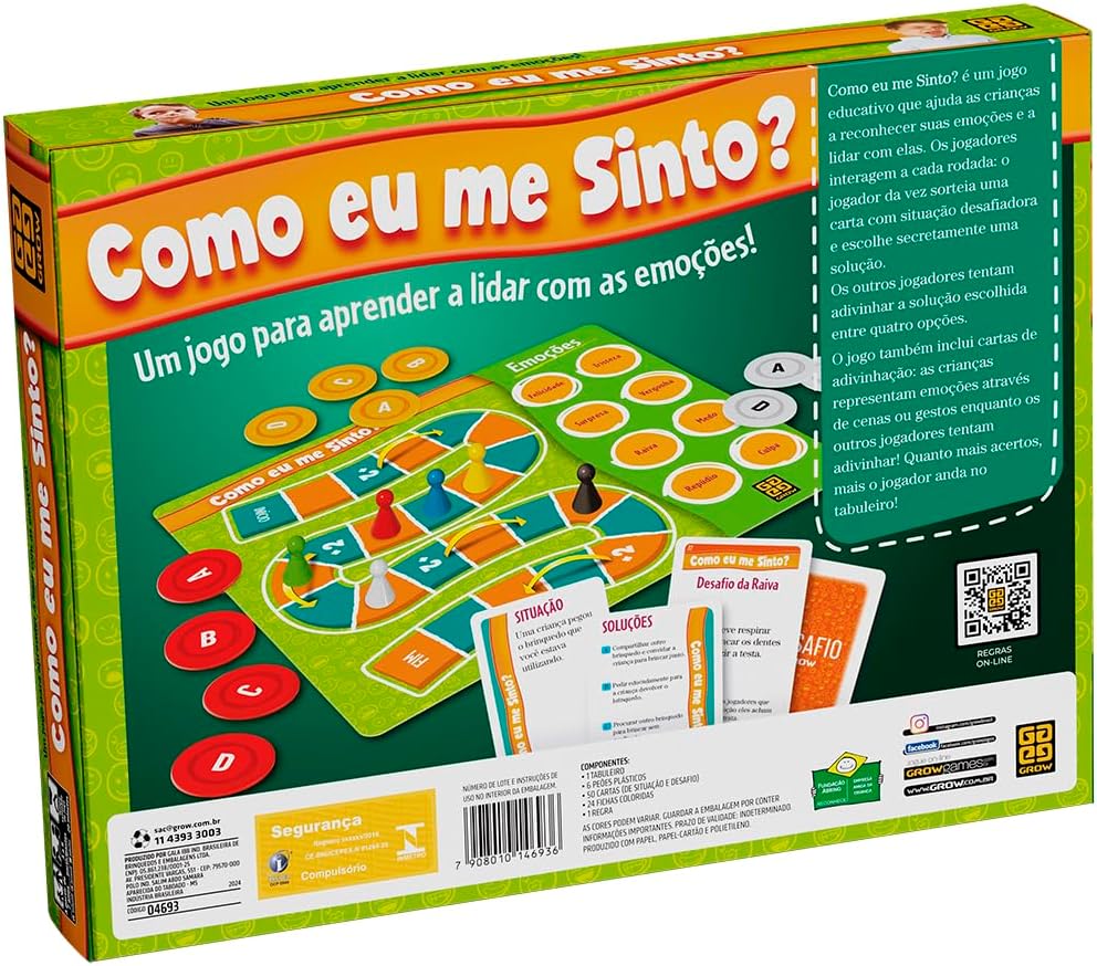 Jogo Educativo Como Eu Me Sinto? Reconhecendo as Emoções