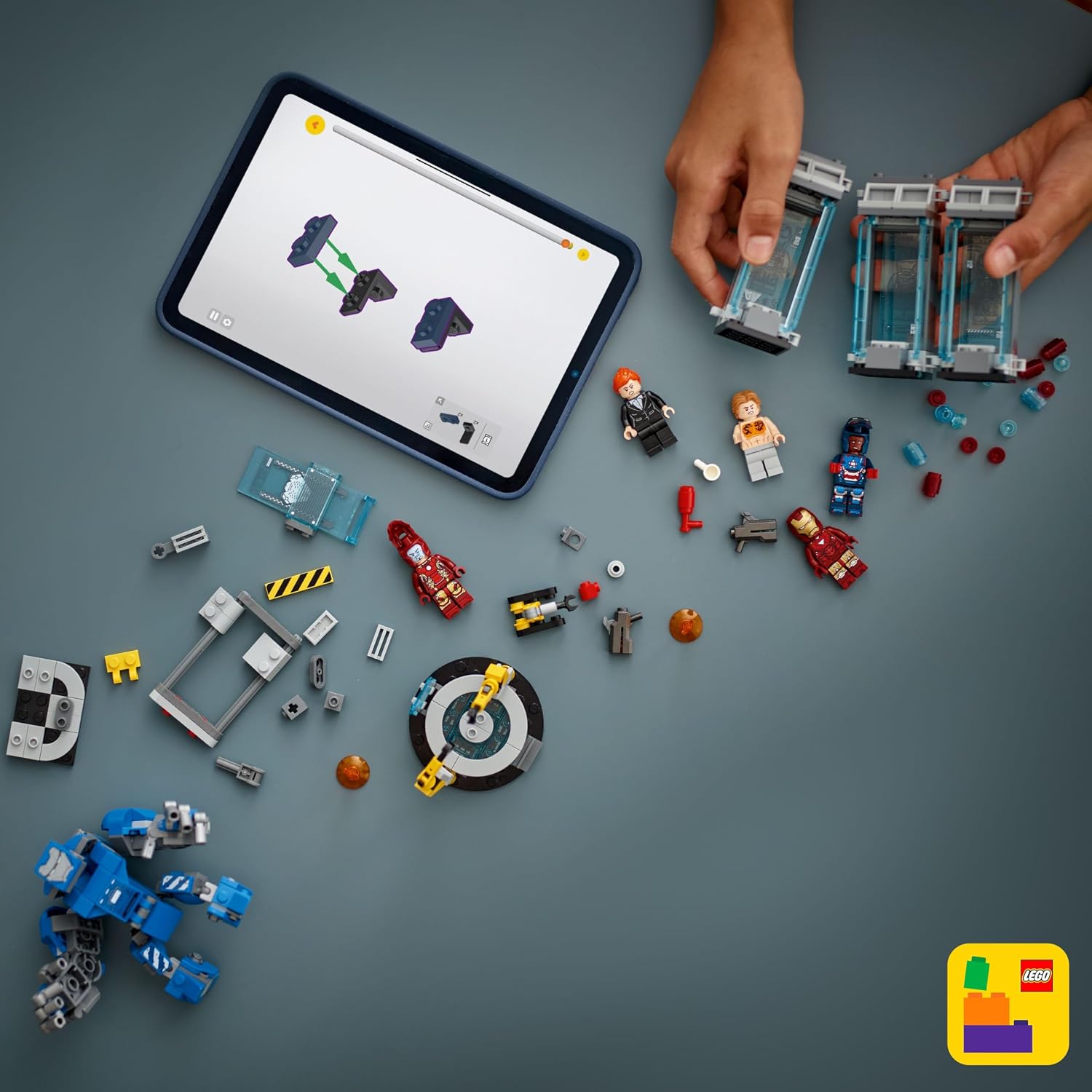 LEGO Marvel Laboratório do Homem de Ferro: Salão de Armaduras