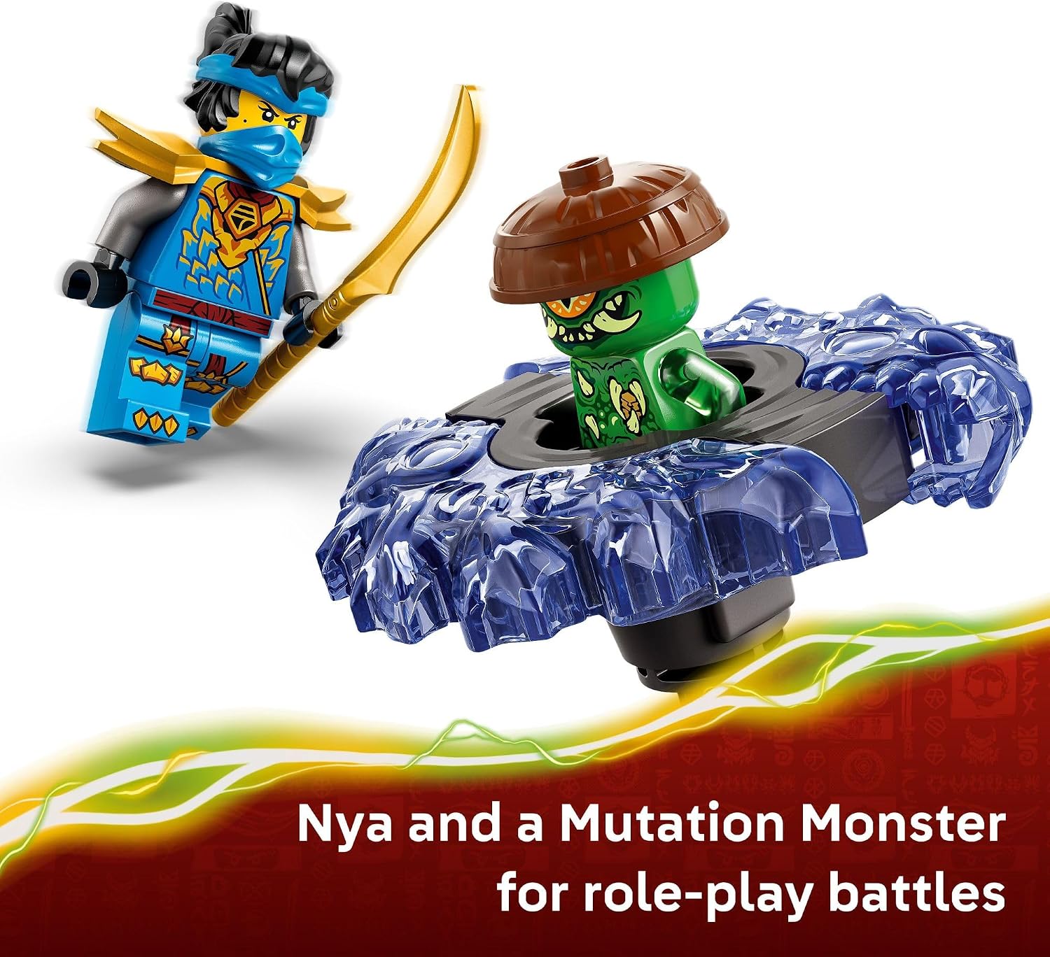 LEGO NINJAGO Nya vs. Girador de Monstro Mutante; Brinquedo 71849