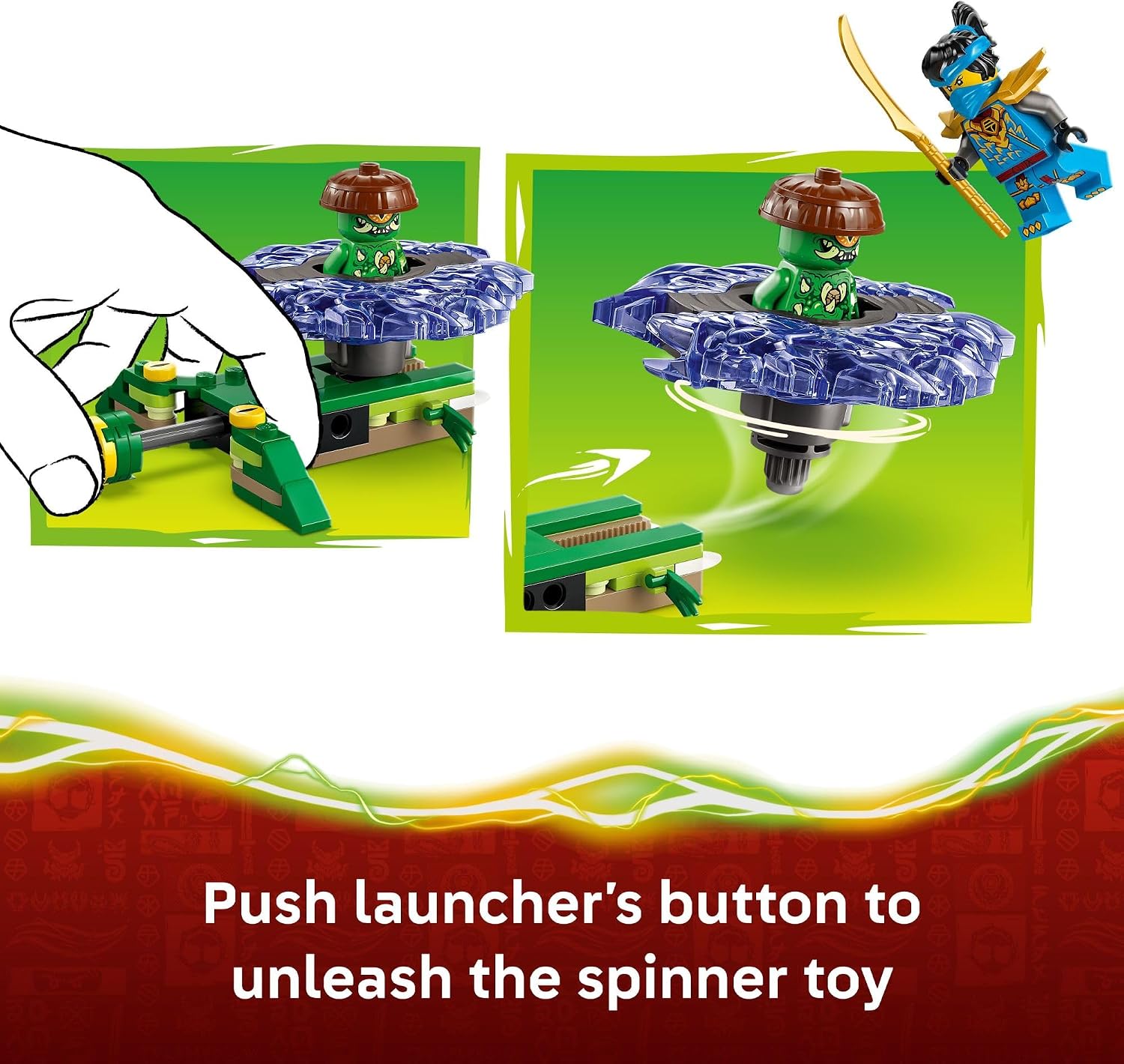 LEGO NINJAGO Nya vs. Girador de Monstro Mutante; Brinquedo 71849