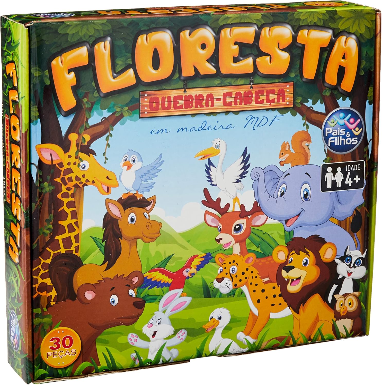 Pais &amp; Filhos - Quebra-Cabeça Floresta 30 Peças