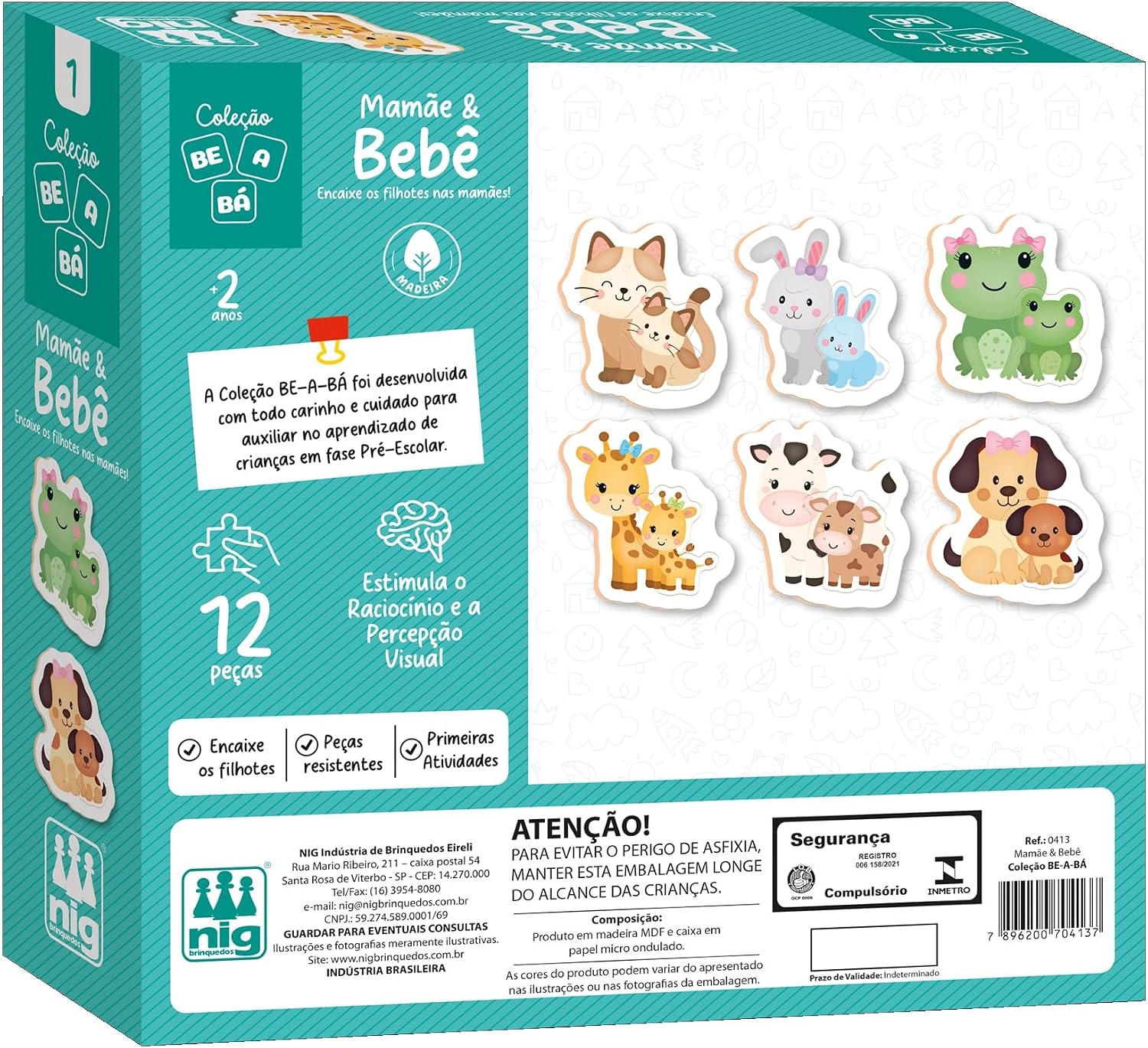 Quebra Cabeça Infantil Bebê Educativo - Nig