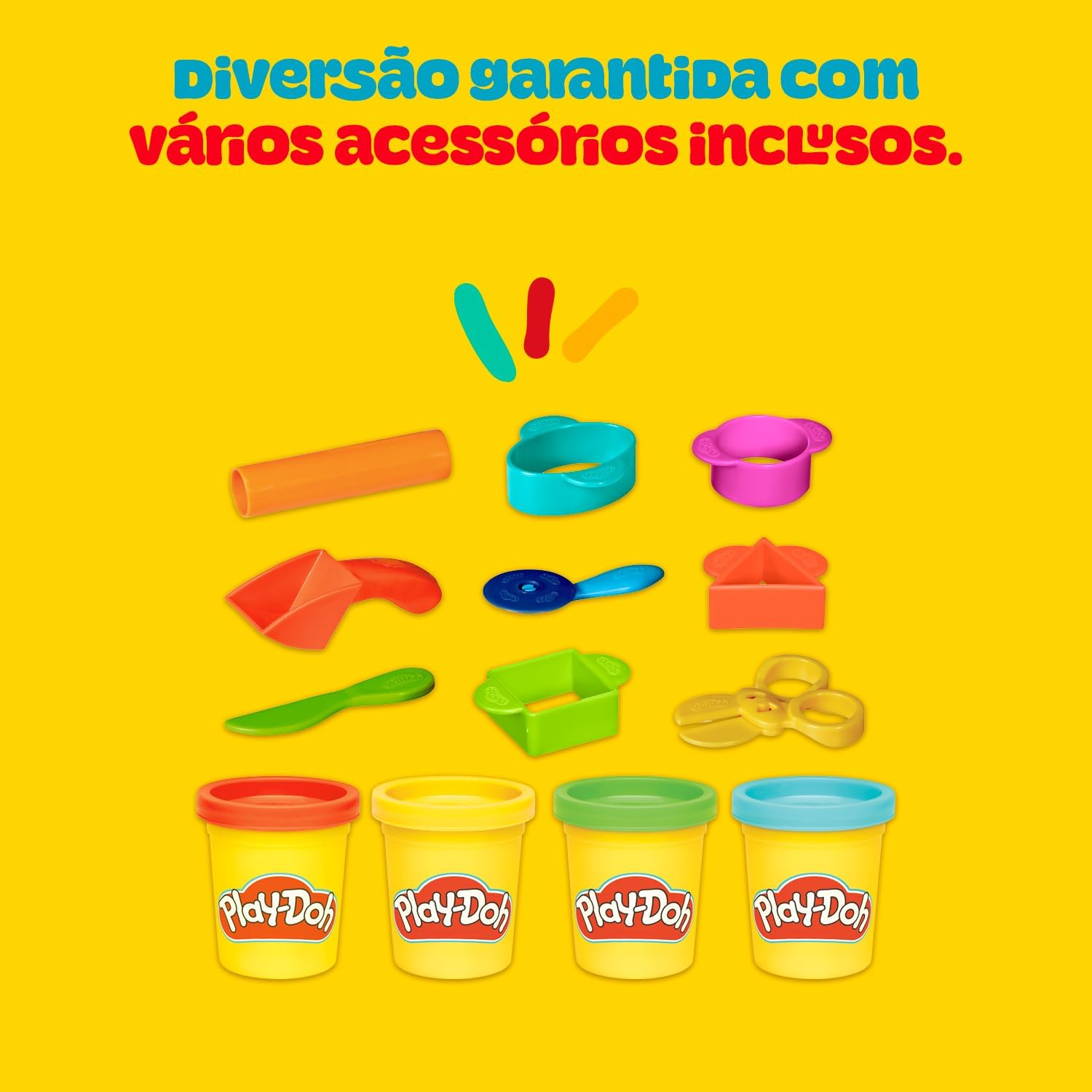 Kit Inicial Play-Doh com Sacola de Armazenamento