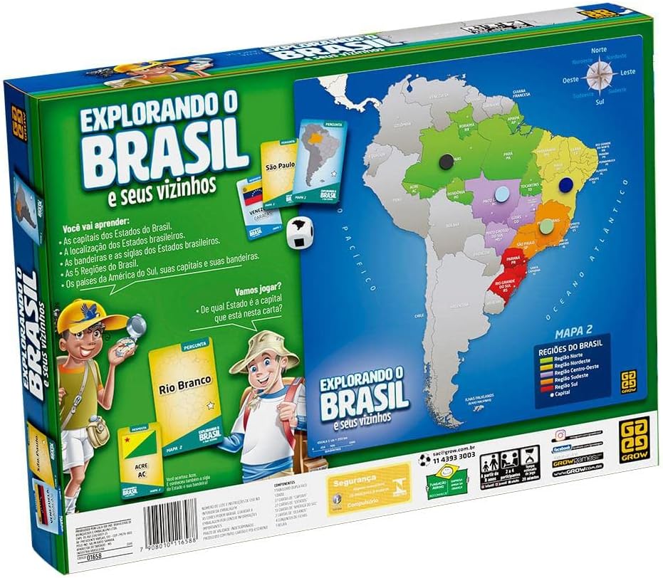 Jogo Explorando o Brasil Grow