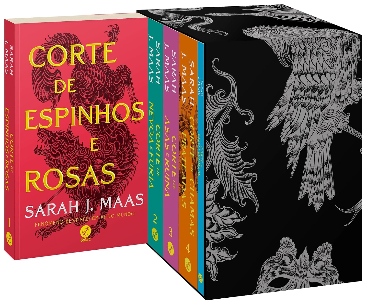 Box Corte de Espinhos e Rosas - Sarah J. Maas (Novas Capas com Marcadores)