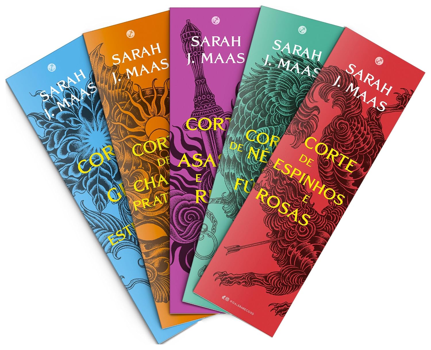 Box Corte de Espinhos e Rosas - Sarah J. Maas (Novas Capas com Marcadores)