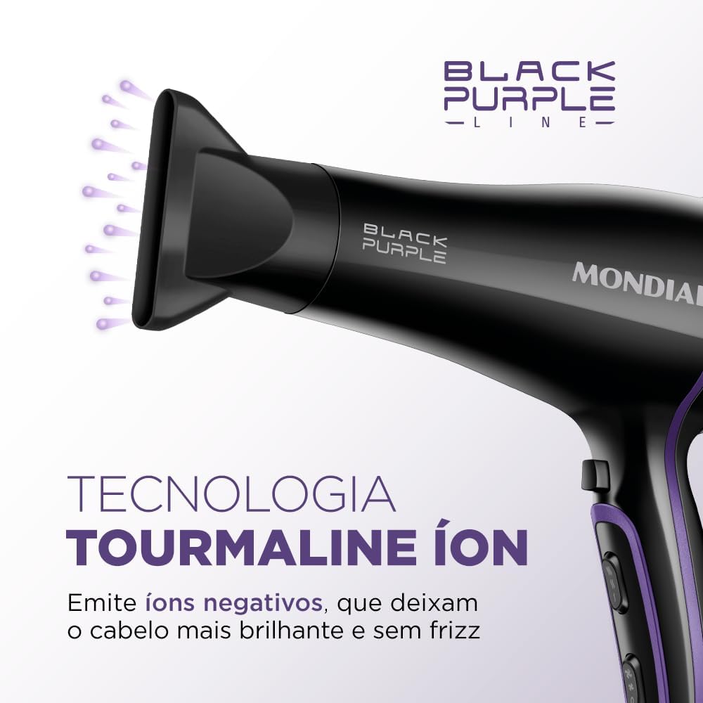 MONDIAL Secador de Cabelos, Preto, 2000W, 220V - SCN-01