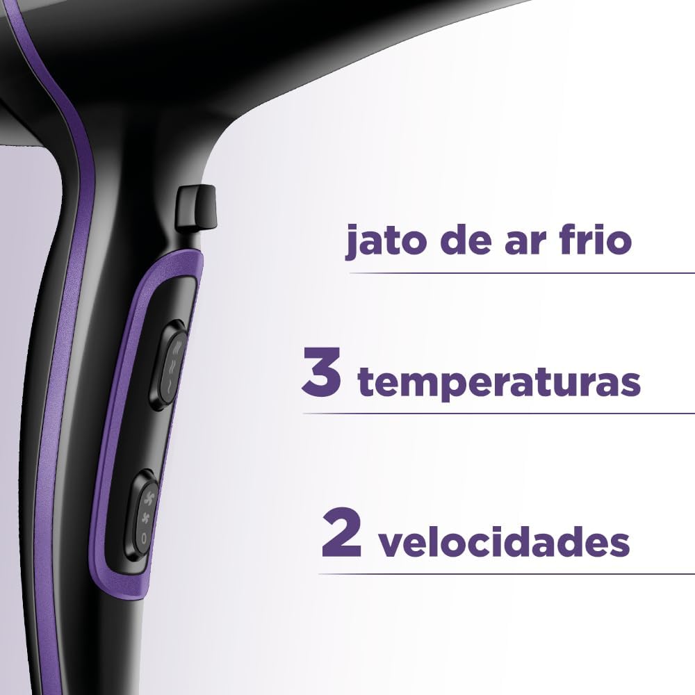 MONDIAL Secador de Cabelos, Preto, 2000W, 220V - SCN-01