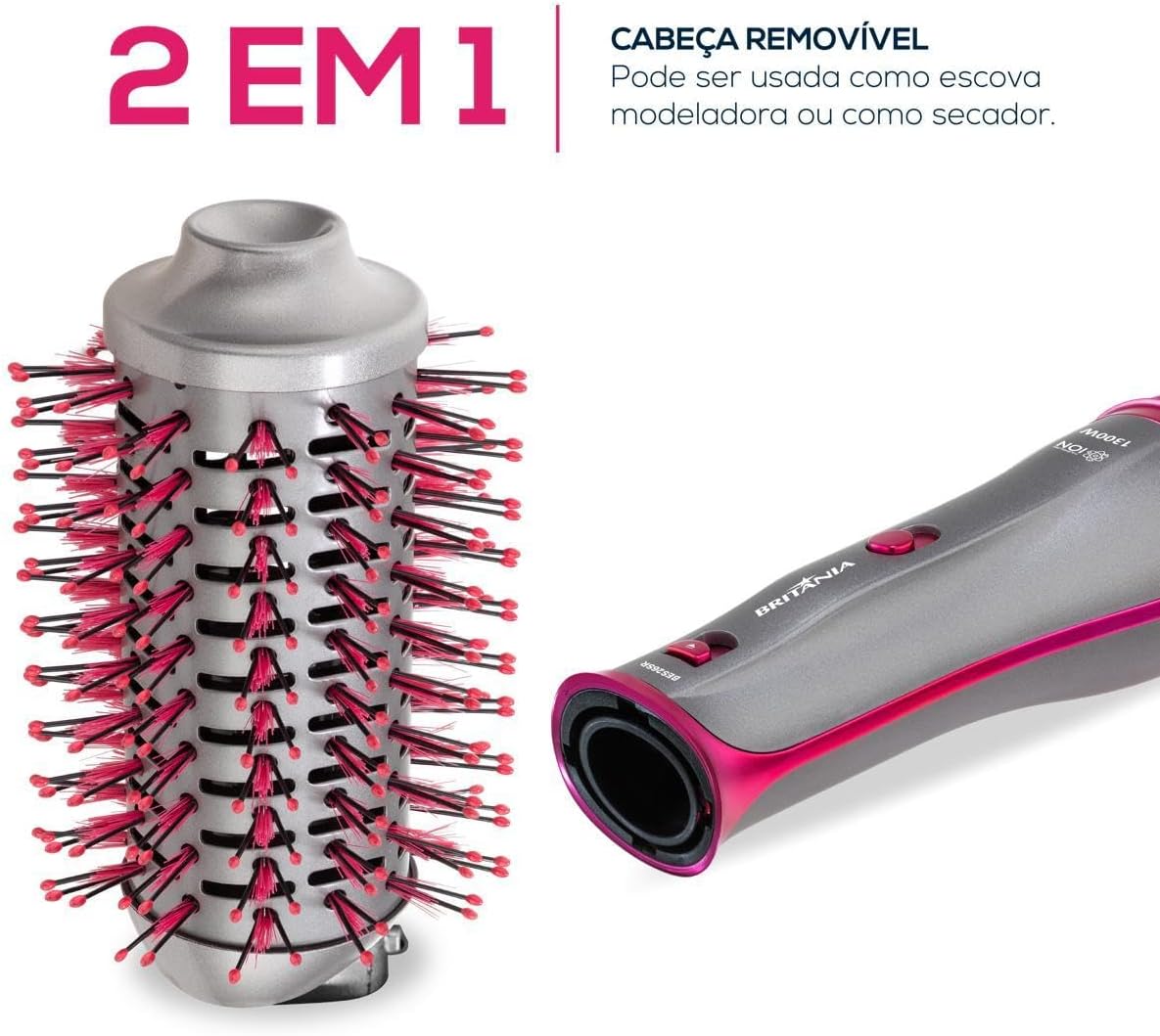 Escova Secadora Britânia BES26SR 4 em 1 1300W Bivolt
