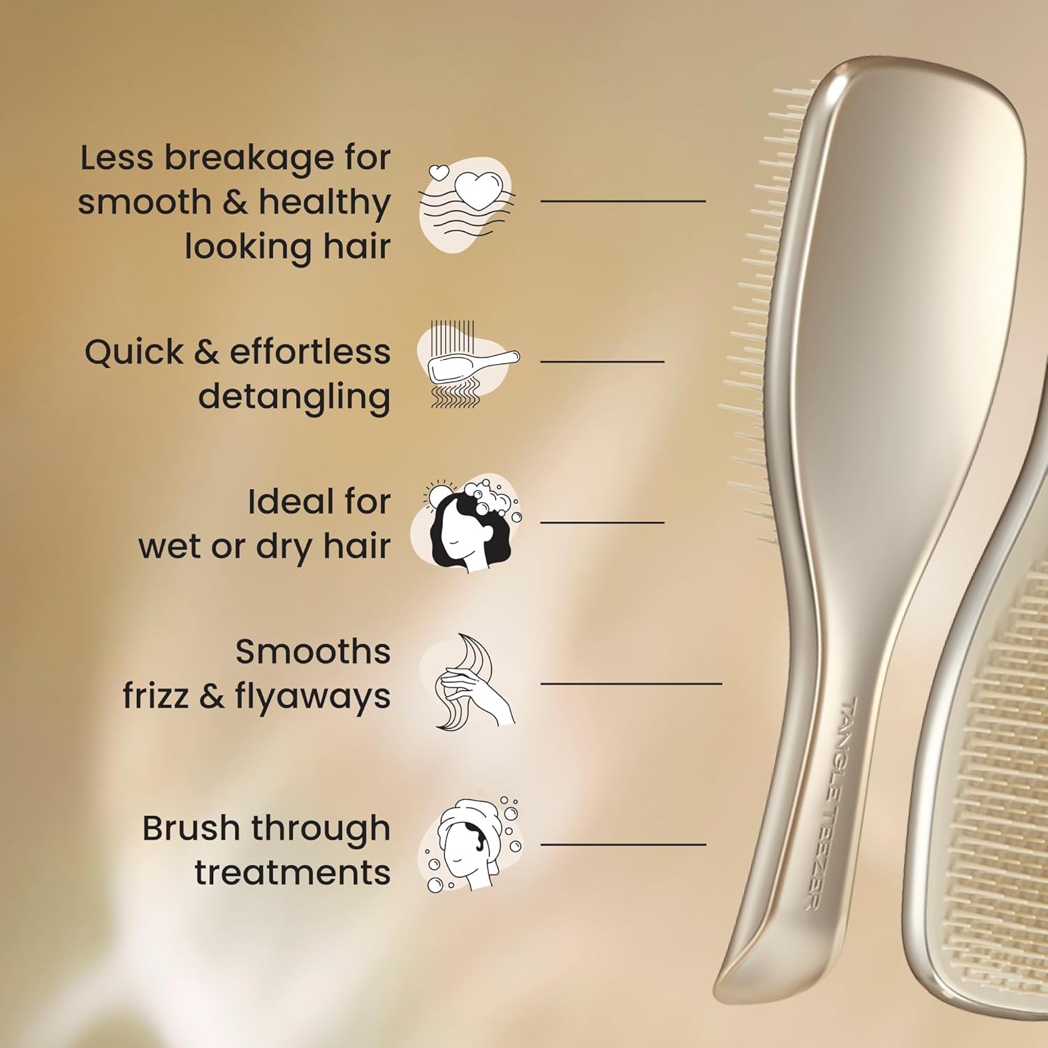 Escova Desembaraçadora Tangle Teezer Neo Gold