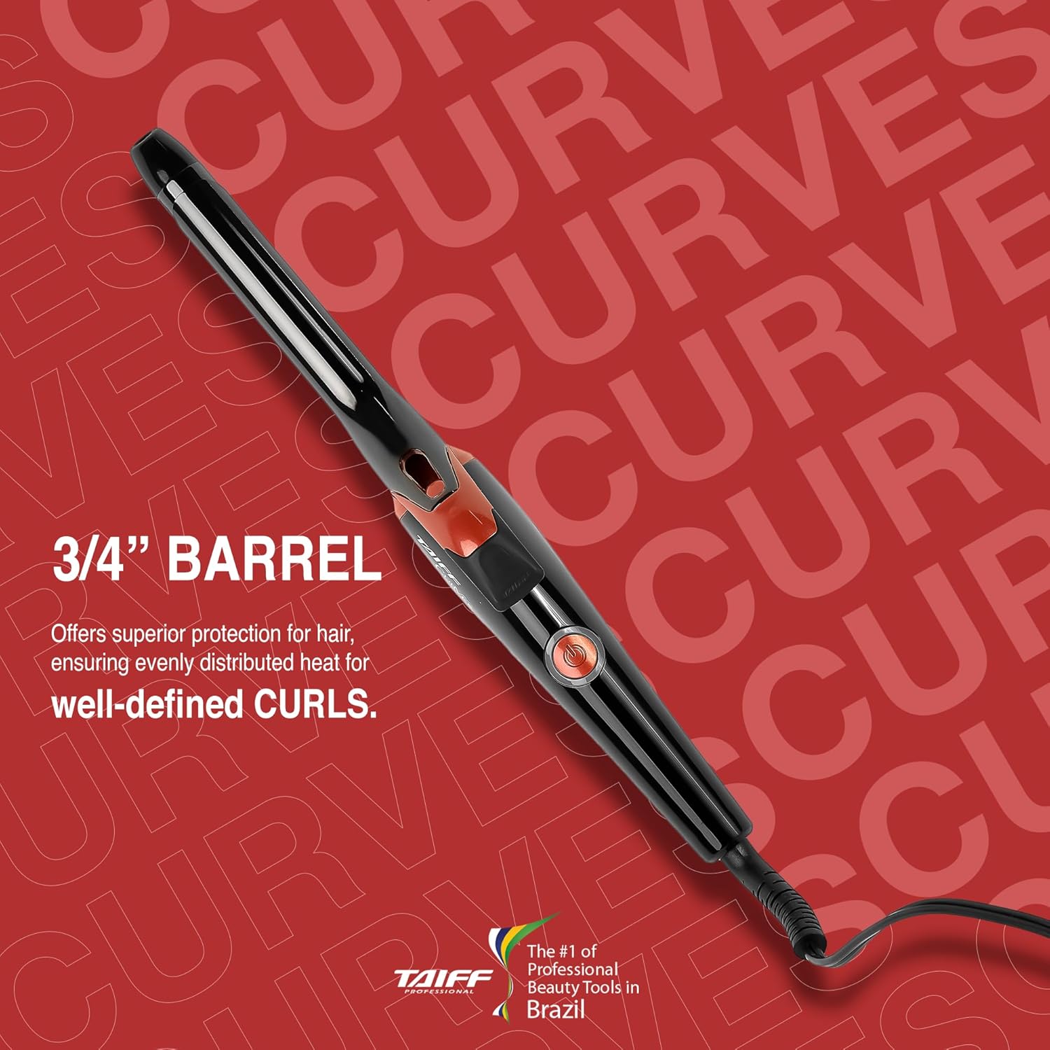 Modelador de Cachos Taiff 19mm Cerâmico 210 Graus