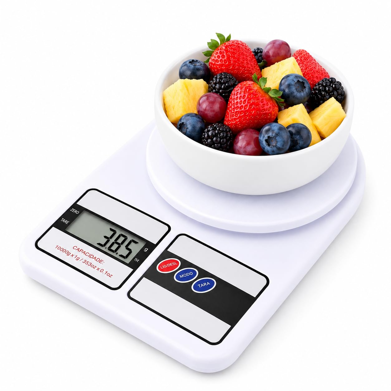 Balança Digital de Cozinha 10kg com Precisão de 1g