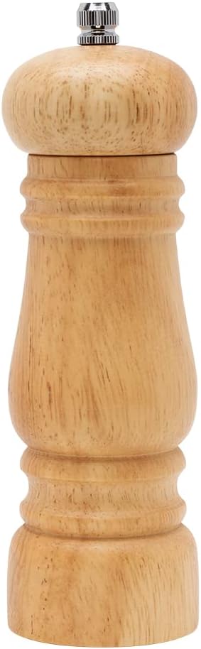 Mimo Style Moedor Manual Para Pimenta e Sal, Ideal Para Moer Graõs e Condimentos Secos, Material Madeira, Moedor de Cerâmica Com Pino Regulador de Tamanho do Grão, Fácil Manuseio