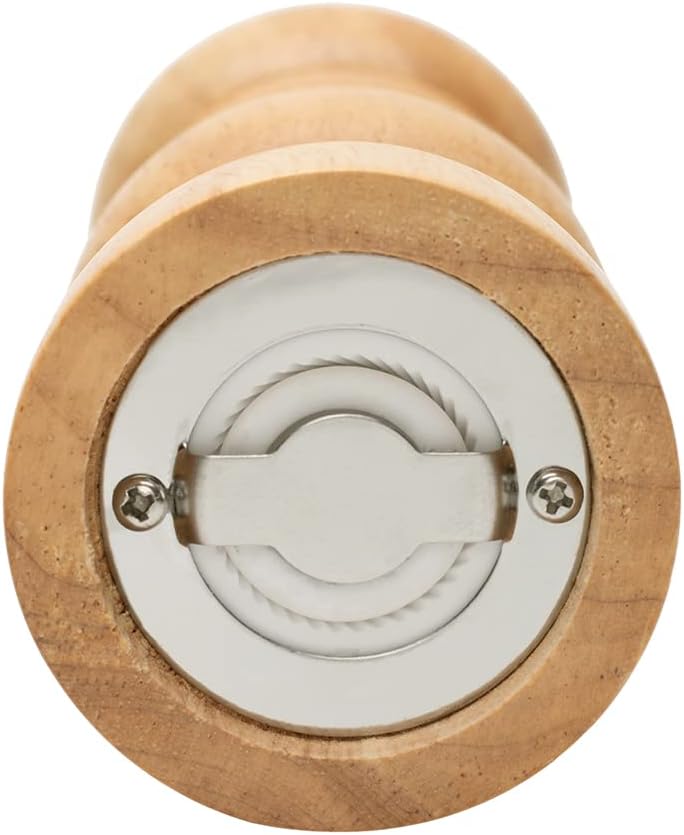 Mimo Style Moedor Manual Para Pimenta e Sal, Ideal Para Moer Graõs e Condimentos Secos, Material Madeira, Moedor de Cerâmica Com Pino Regulador de Tamanho do Grão, Fácil Manuseio