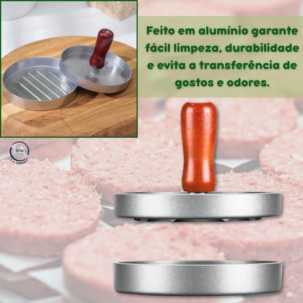 Modelador de Hambúrguer com Revestimento Antiaderente