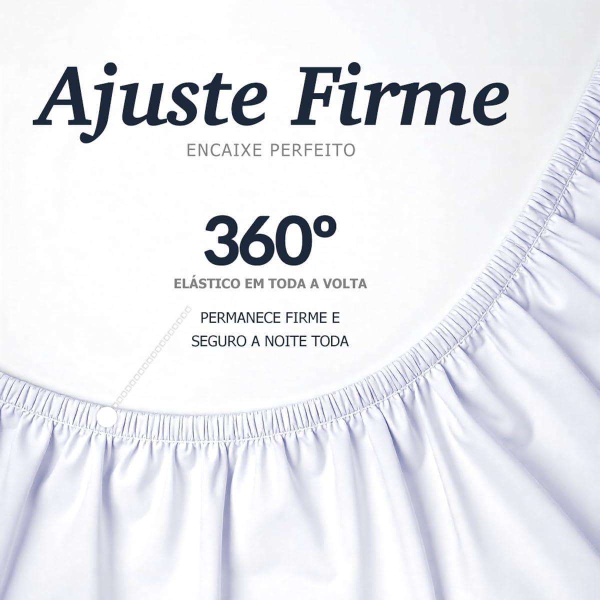 Jogo Cama King Size Toque Macio 4 Peças Percal 600 Fios Branco