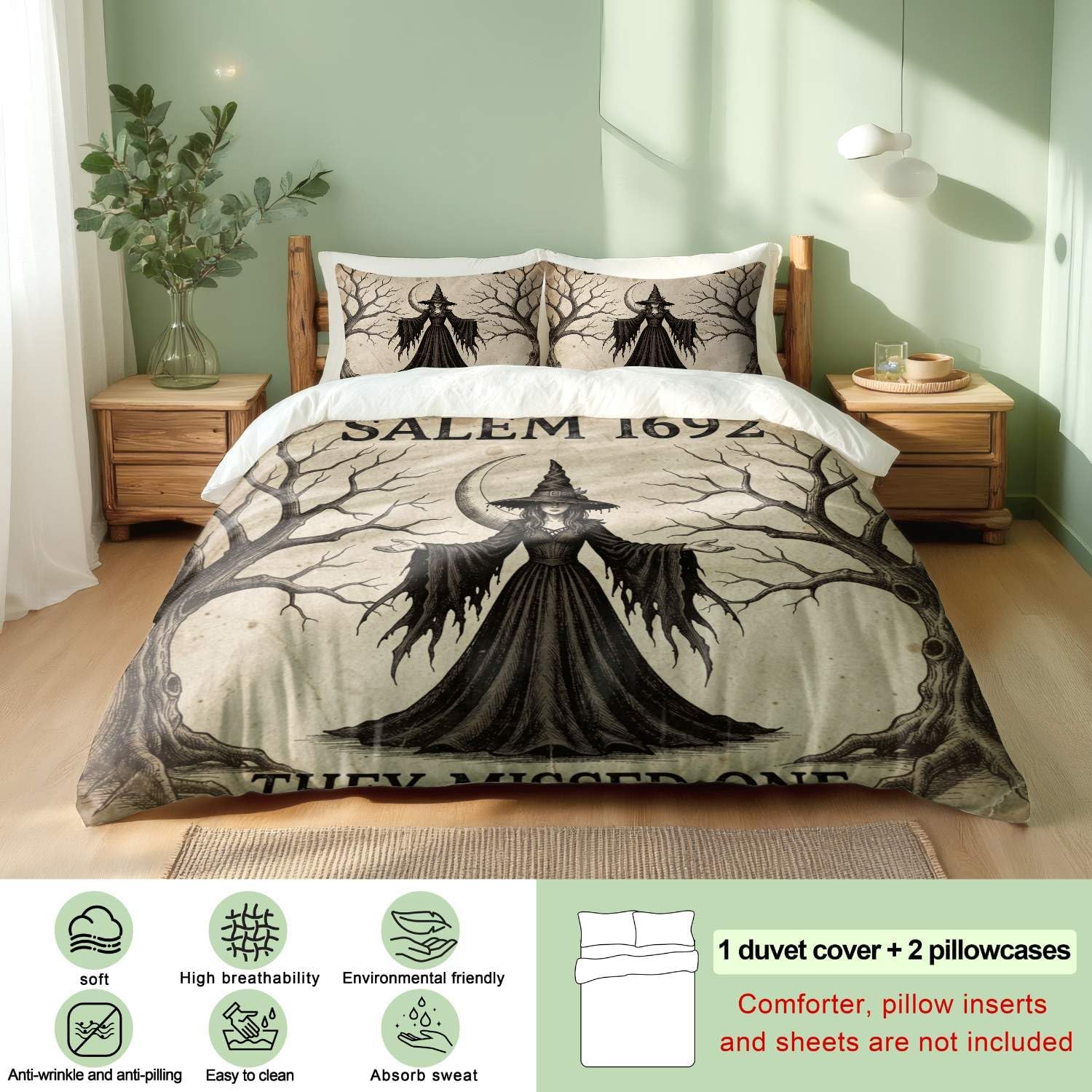 Jogo de Cama Floral Vintage com Rosas e Hortênsias em Microfibra