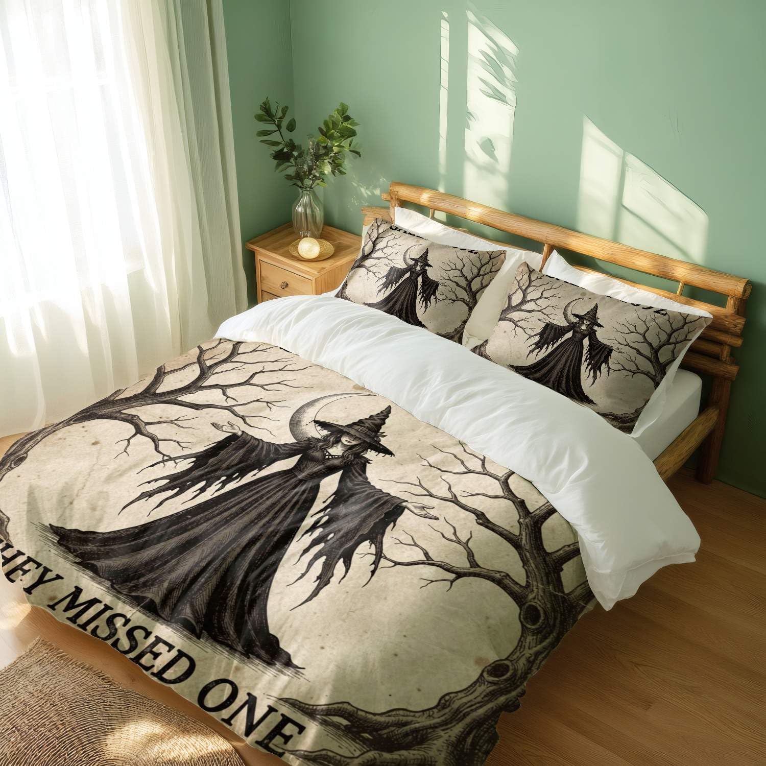 Jogo de Cama Floral Vintage com Rosas e Hortênsias em Microfibra