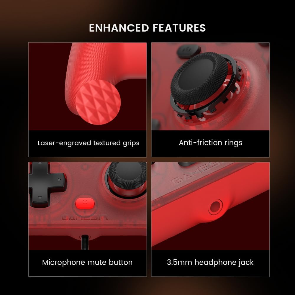 Controle GameSir T7 com Sticks Hall Effect Anti-Drift