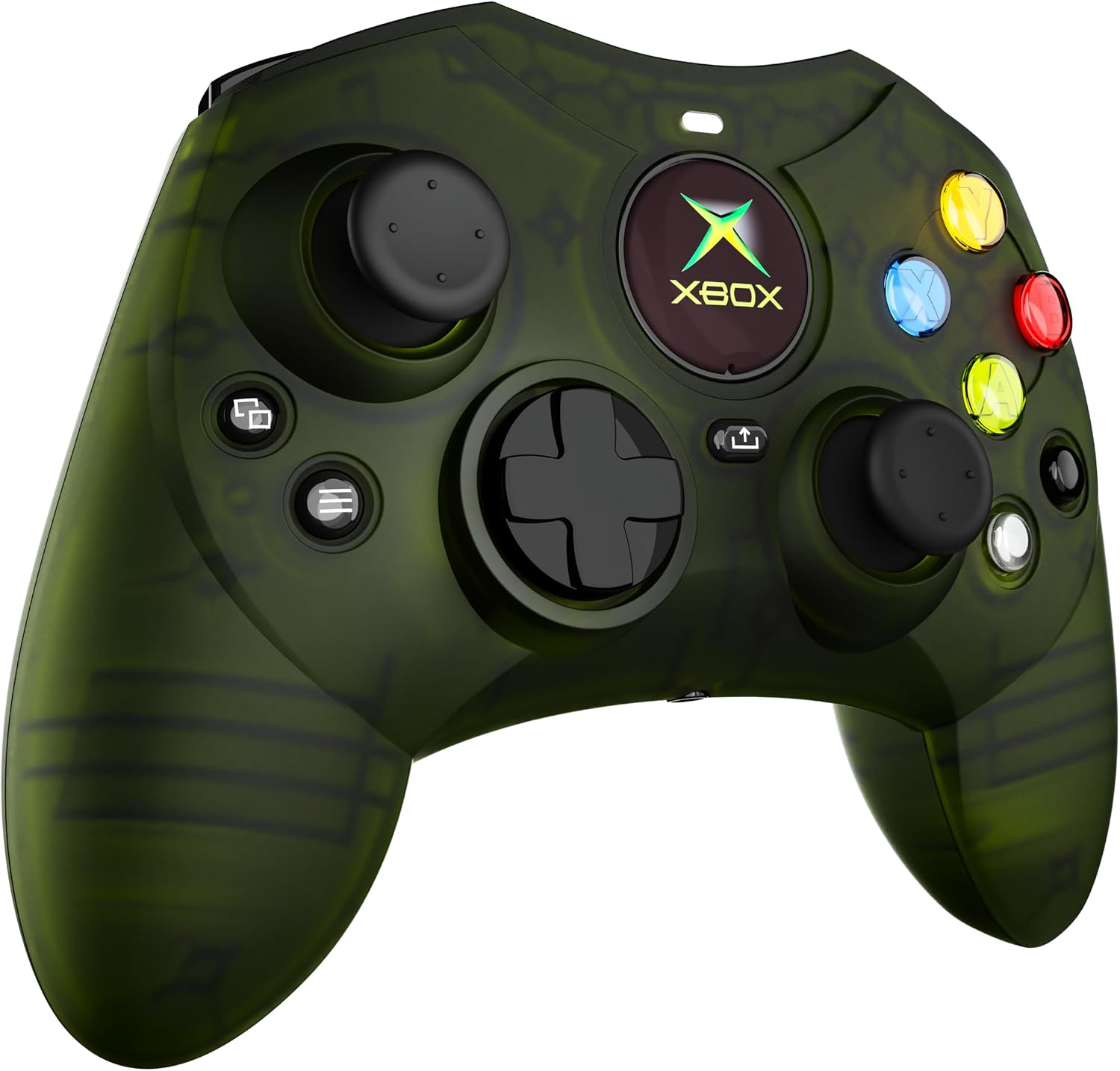 Hyperkin DuchesS Wired Controller - Green - Officially licensed replica for use with Xbox Series X|S, Xbox One, Windows 10|11, PC, Video Game Controller with Hall Effect Sticks, 3.5MM,